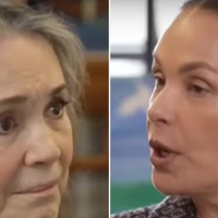 'Chegou a ouvir meu áudio?': Carolina Ferraz questiona Regina Duarte, em reencontro após rixa política; atrizes foram rivais em 'História de Amor'