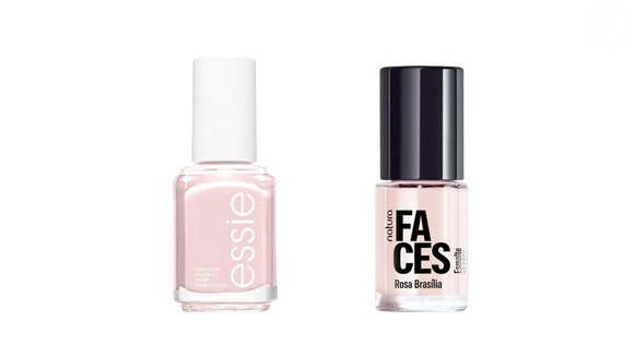 Ballet Slippers (Essie) + Rosa Brasília (Natura): o clássico rosa-claro que conquistou até a rainha Elizabeth II tem uma alternativa nacional para reproduzir o mesmo visual delicado e sofisticado