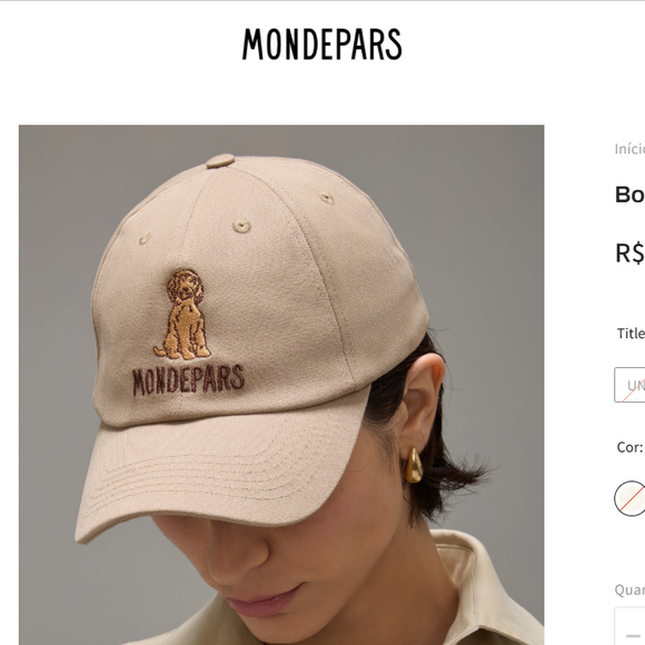 O boné bege da marca Mondepars, criada por Sasha Meneghel, completou o visual casual de Bruna Marquezine no Rio