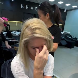 Val Marchiori chorou bastante ao cortar o cabelo