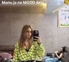 Virginia chegou a usar um look curto xadrez em tonalidades de amarelo, mas trocou a roupa, optando por um look mais confortável, na pegada do inverno.