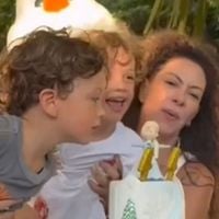 Emilio Dantas e Fabiula Nascimento comemoram aniversário dos filhos gêmeos e tema da festa vira polêmica na web: 'Pessoal esquisito'
