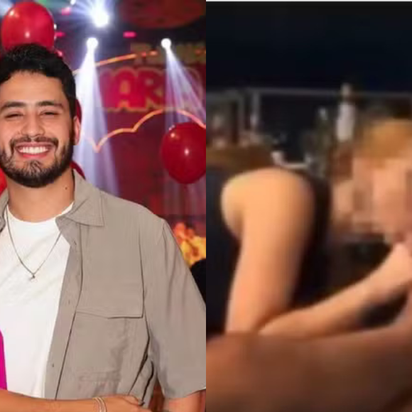 As imagens, divulgadas pelo perfil "Subcelebrities", chegaram até Hariany, o que pode ter influenciado na decisão do término.