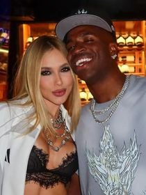 'Meu gato patrocinou o look': Virgínia Fonseca deixa lingerie à mostra em jogo de Vini Jr. e revela importante ajuda do jogador