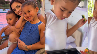 'Iniciando um detox': esposa de Neymar, Bruna Biancardi revela mudança na alimentação da filha Mavie, de 2 anos, após férias nos EUA