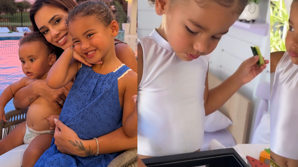 'Iniciando um detox': esposa de Neymar, Bruna Biancardi revela mudança na alimentação da filha Mavie, de 2 anos, após férias nos EUA