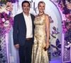 Ana Hickmann e Edu Guedes posaram juntos durante o evento de 40 anos da Rommanel, realizado no Hotel Unique, em São Paulo