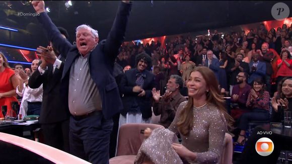 O pai de Grazi Massafera vibrou muito ao ouvir o nome da filha