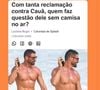 Cauã Reymond foi alfinetado por Luana Piovani, que defendeu Bella Campos em meio a polêmicas