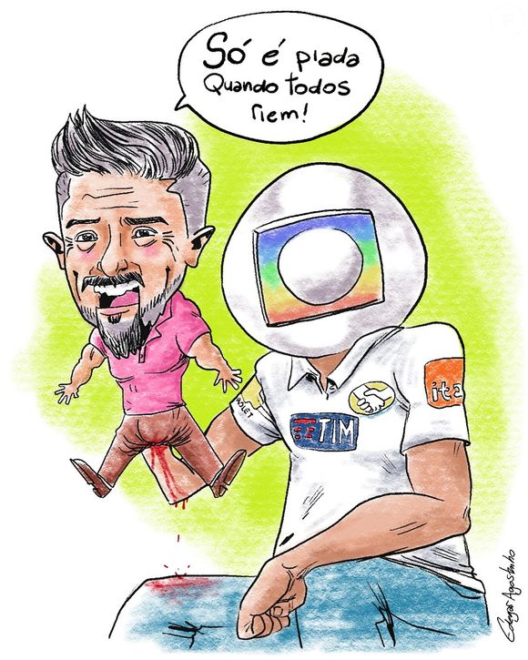 Leo Lins ironizou Marcos Mion ao citar indiretamente a Globo: 'Empresa enfiando a mão no meu rabo e mexendo minha boca pra eu falar o que ela quer'