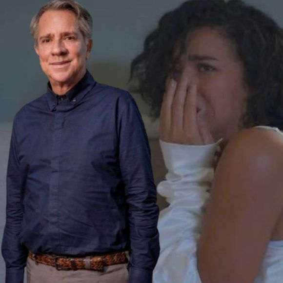 Eugênio (Luis Salém) expulsa Maria de Fátima (Bella Campos) da mansão dos Roitman sem deixar levar as joias que ganhou de Afonso (Humberto Carrão)