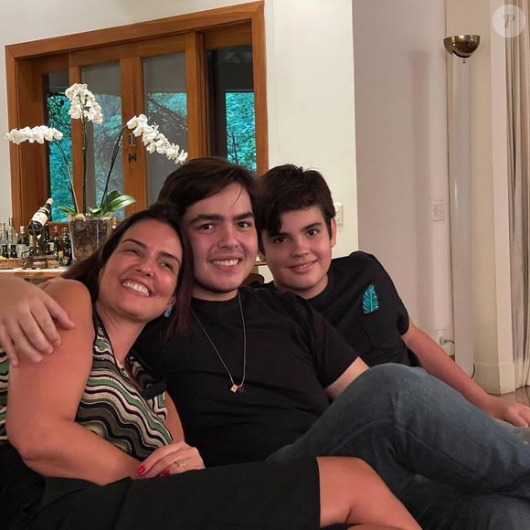 Mulher de Faustão, Luciana Cardoso é mãe de João Silva e Rodrigo