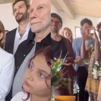 Odete Roitman em 'Vale Tudo', Débora Bloch prestigia casamento da filha com look elegante; veja fotos da união de Júlia Anquier e Maria Beraldo!