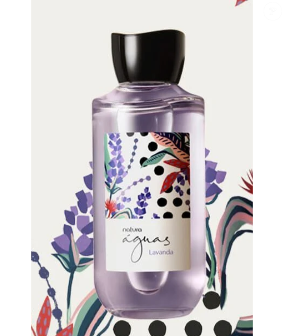 Colônia Feminina Águas de Lavanda, da Natura, é uma fragrância floral leve, ideal para quem busca tranquilidade: traz notas de lavanda, alecrim, baunilha e casca de canela.