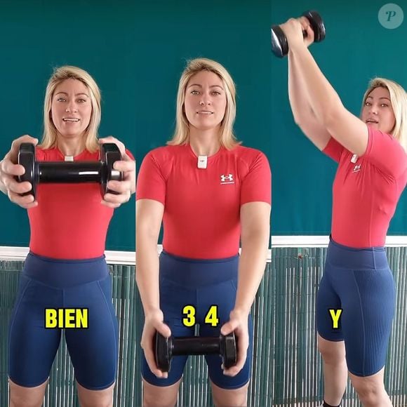 Elevação frontal com halteres pode ser um grande benefício para flacidez nos braços, já que trabalha coordenação motora, e a parte superior dos membros.