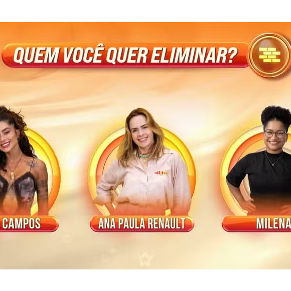 ‘BBB 26’: Milena, Ana Paula Renault e Aline Riscado disputam a preferência do público no primeiro Paredão desta temporada