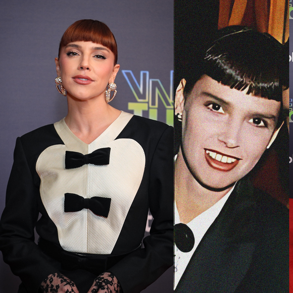 Alice Wegmann surge idêntica a Solange Duprat de 1988 na festa de 'Vale Tudo' com look de luxo da grife Valentino