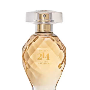O Botica 214 Golden Gardênia, de O Boticário, é um Eau de Parfum de 75 ml, com preço informado de R$ 249,90, pertencente à família Floral Ambarada e marcado pela combinação entre Gardênia Dourada e âmbar