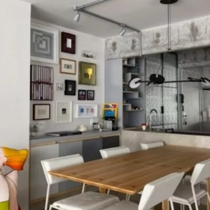 Cozinha do apartamento de Bruno Fagundes, filho de Antonio Fagundes