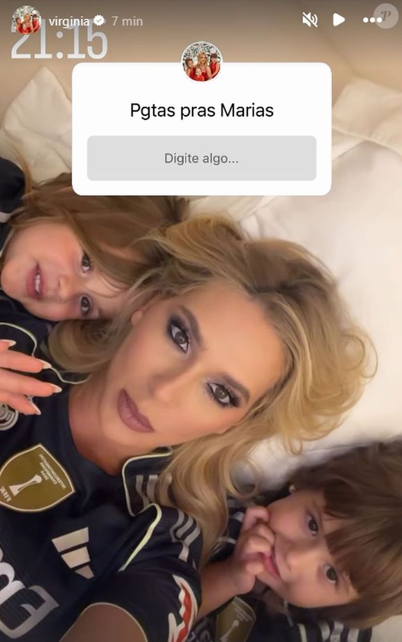 Após João Guilherme falar sobre a exposição das crianças, Virgínia abriu uma caixinha de perguntas para as filhas responderem