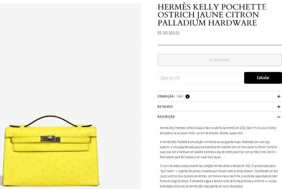 Virgínia usou uma bolsa da grife Hermès avaliada em R$ 165 mil