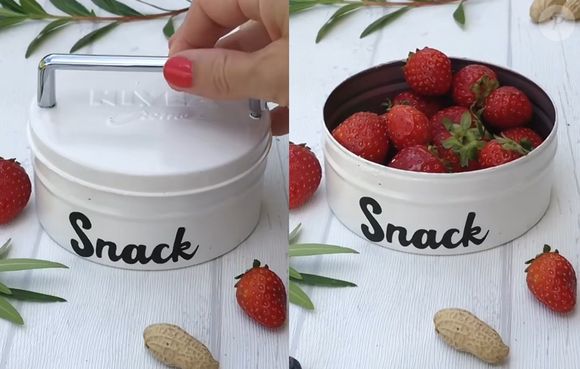 O resultado é ideal para deixar sobre a bancada da cozinha e armazenar biscoitos, castanhas, temperos e outros alimentos