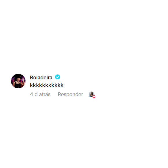 Ana Castela apenas publicou risadas na publicação: ‘kkkkkkkkkkk’