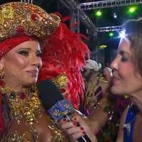 O que rolou aqui? Viviane Araújo ‘corta’ Mariana Gross na Sapucaí ao ser chamada de Consuelo e web dispara: ‘Zero vontade’