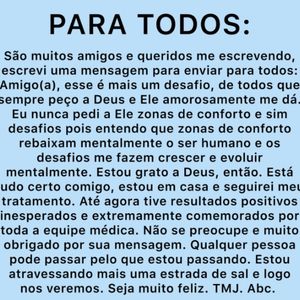 Netinho fez uma postagem em seu perfil na web agradecendo pelo carinho dos fãs, e atualizou estado de saúde.