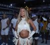 Grávida de Ludmilla, Brunna Gonçalves exibiu a barriga de gravidez durante último ensaio de 2024 da Beija-Flor para o carnaval 2025