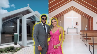 'Amante tem lar, casa e ainda...': Hulk constrói capela de luxo em mansão após casamento com Camila Ângelo e web detona