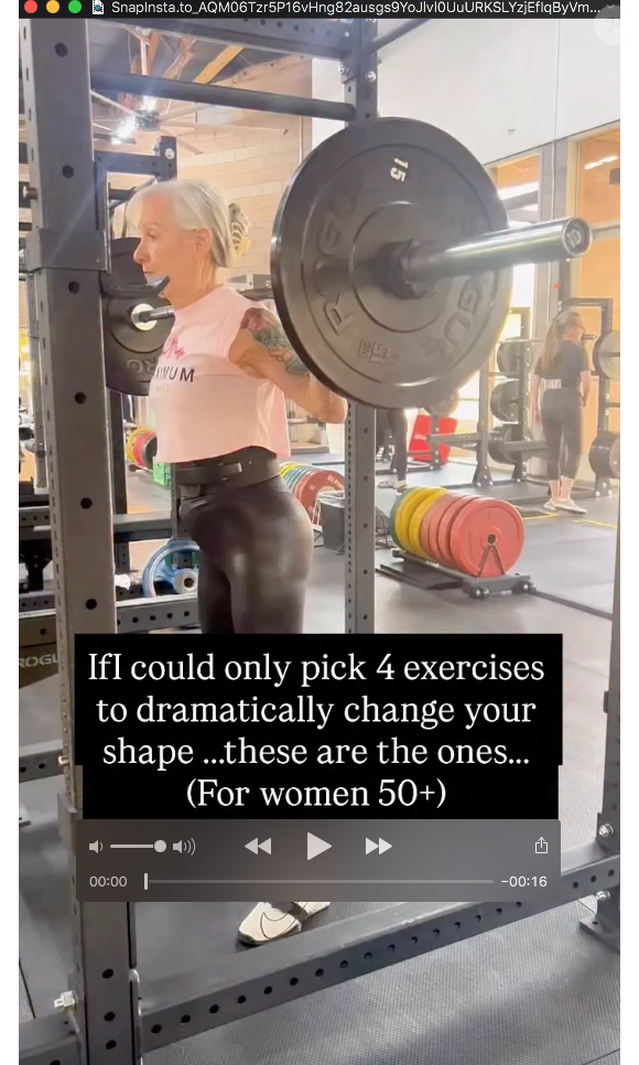 A personal trainer Irene Block revelou em suas redes sociais uma rotina com apenas 4 exercícios para mulheres com mais de 50 anos