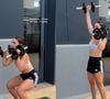 O agachamento com desenvolvimento é um exercício contínuo, portanto, ao terminar o desenvolvimento, desça novamente para recomeçar o exercício
