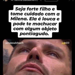 A mãe de Jonas foi além e fez uma acusação grave contra 'Tia' Milena