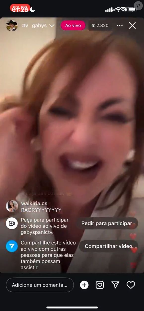 Gaby Spanic comemorou em live no Instagram
