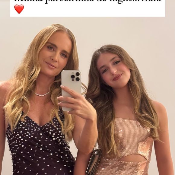 Na última sexta-feira (20), Angélica publicou uma foto ao lado de Eva curtindo a noite com a filha