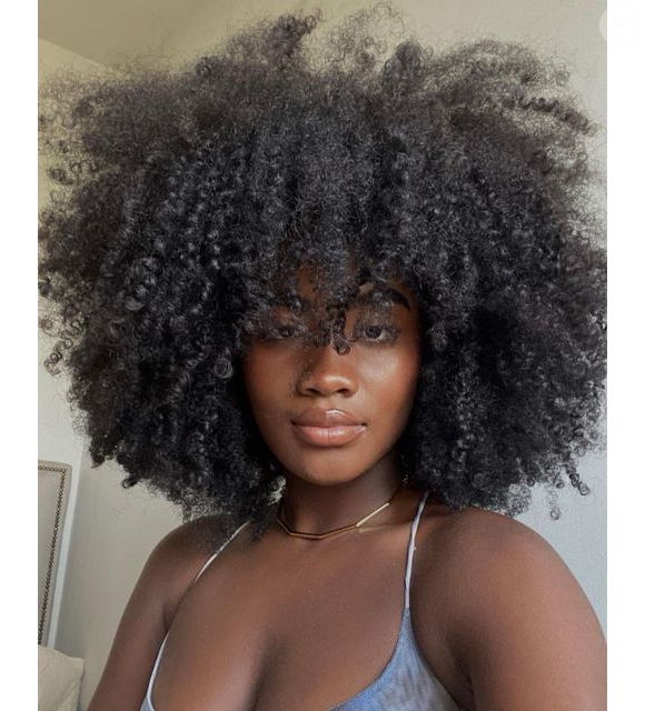 Franja em cabelo black power