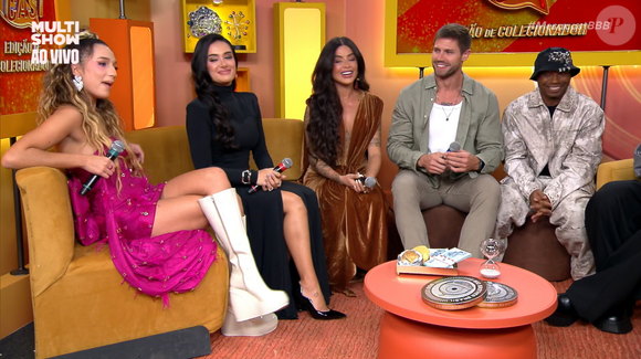 Samira, Jordana Aline Campos, Jonas Sulzbach e Edilson Capetinha apareceram no 'Mesacast' e deram spoiler dos looks poderosos para a final do 'BBB 26'; confira a produção elegante de cada participante para a grande decisão do reality da TV Globo