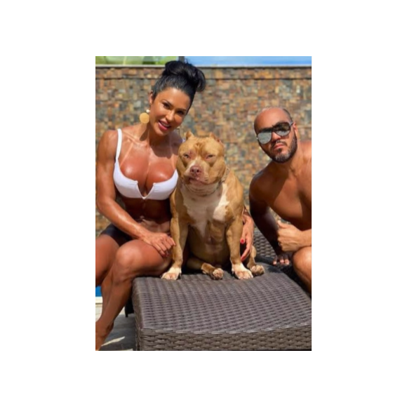 Thor era um dos cachorros pitbull de Gracyanne Barbosa e Belo: 'É MUITO TRISTE ter que fazer um post desse'