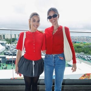 Bruna Marquezine também encontrou Giovanna Lancellotti na F1