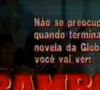 Globo x SBT: emissora de Silvio Santos exibiu por cerca de 40 minutos um 'slide' anunciando o começo de 'Rambo 1' para depois da novela da rival, 'Vale Tudo'
