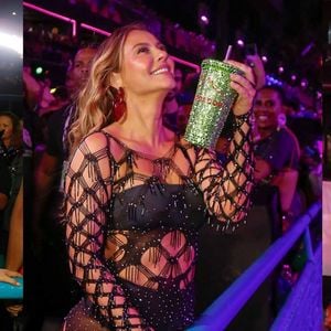 Paolla Oliveira de vestido curto no Carnaval RJ: atriz valoriza cintura e pernas com look preto na Sapucaí antes de desfilar como Rainha da Grande Rio pela última vez; fotos
