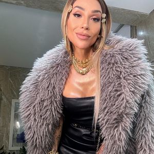 Maya Massafera contou sobre o desejo: 'Tô tentando engravidar. Aí tá um pouco difícil, mas vamos ver se esse ano eu consigo engravidar'.