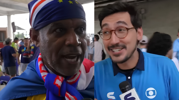 'Você é o pai do Vozinha?': repórter da Globo leva maior susto ao vivo na Copa do Mundo ao descobrir parentesco com goleiro sensação de Cabo Verde