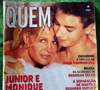 Segundo a Revista Quem, Junior Lima e Monique Evans dividiram a mesma banheira em uma entrevista publicada em 2001, quando o cantor tinha 17 anos e a apresentadora completaria 46 anos