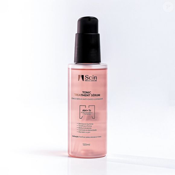 Tônico Sérum Anti-Idade Iluminador (Scin) - 120ml | R$ 119,00 - com proposta multifuncional, esse produto combina ação de tônico e sérum para promover uma renovação diária da pele