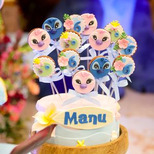 Festa da filha de Ticiane Pinheiro e César Tralli teve diversos doces personalizados