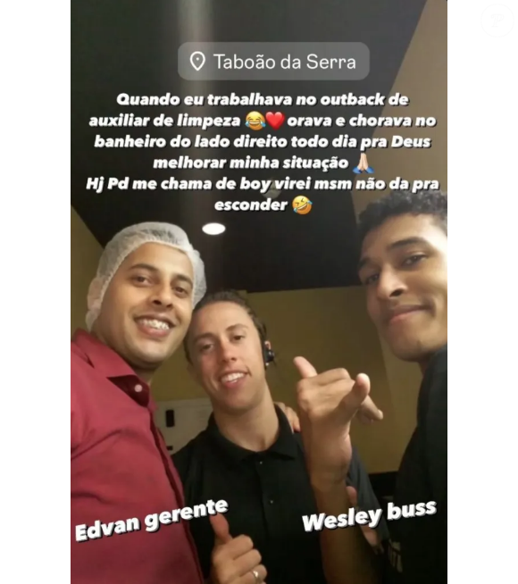 MC Daniel teve uma infância e adolescente humilde, e mantinha um emprego comum