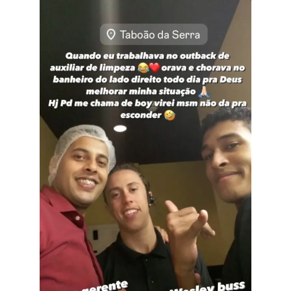 MC Daniel teve uma infância e adolescente humilde, e mantinha um emprego comum