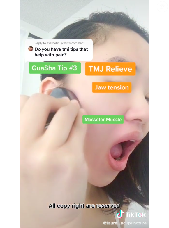 A técnica serve para dar uma sensação imediata de relaxamento no músculo que vive em constante tensão, além de ajudar a melhorar o inchaço do rosto